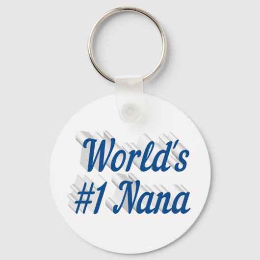 Nana Sea Blue Text Mütter Day Schlüsselanhänger (Rückseite)