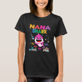 Nana Shark Doo Doo Doo Funny Nana T-Shirt (Vorderseite)
