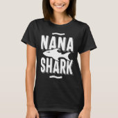 Nana Shark Mütter Tagesgeschenk T-Shirt (Vorderseite)