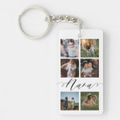Nana-Skript| Grandchildren Foto Grid Collage Schlüsselanhänger (Vorderseite)
