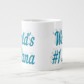 Nana Sky Blue Halbtext Riesenkaffee Tasse (Vorderseite)