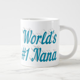 Nana Sky Blue Halbtext Riesenkaffee Tasse