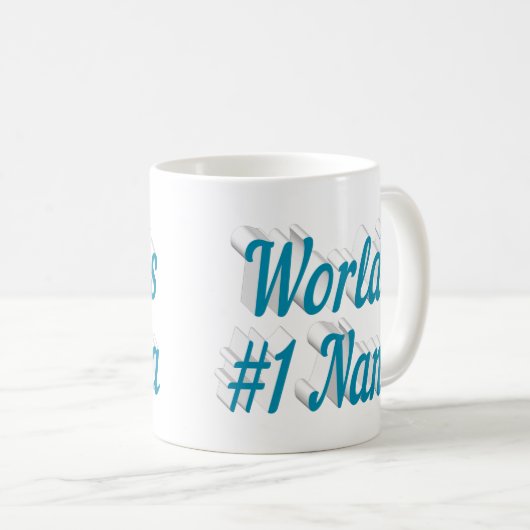Nana Sky Blue Halbtext Tasse (VorderseiteRechts)
