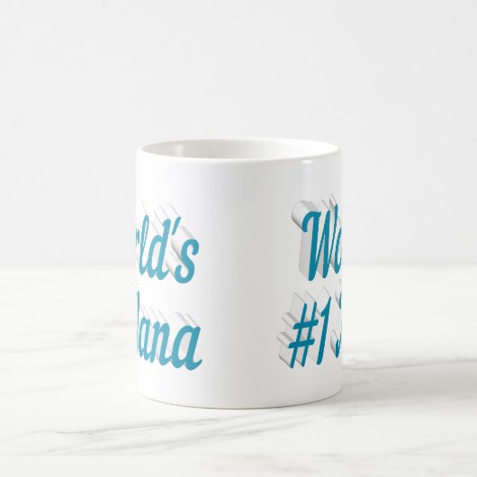 Nana Sky Blue Halbtext Tasse (Mittel)