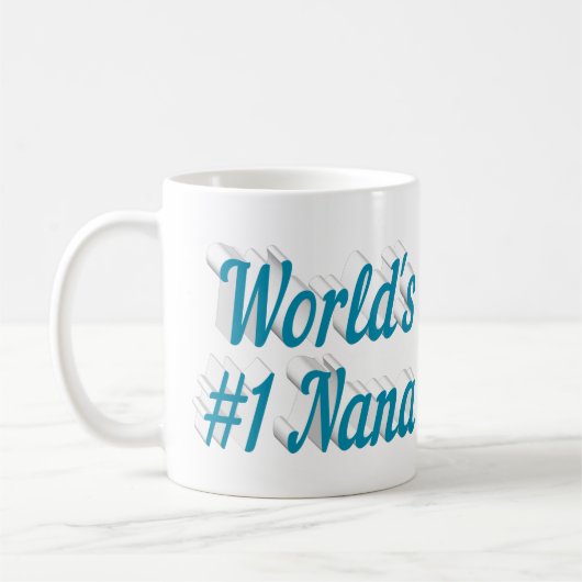 Nana Sky Blue Halbtext Tasse (Links)