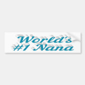 Nana Sky Blue Text Autoaufkleber (Vorne)