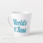 Nana Sky Blue Text Mütter Day Milchtasse (Linke Ecke)