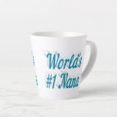 Nana Sky Blue Text Mütter Day Milchtasse (Rechte Ecke)