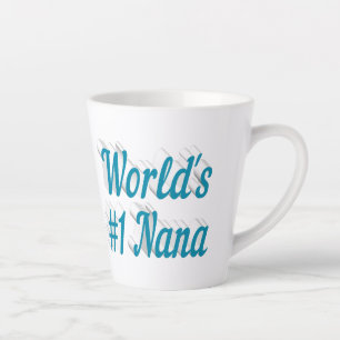 Nana Sky Blue Text Mütter Day Milchtasse