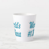 Nana Sky Blue Text Mütter Day Milchtasse (Vorderseite)