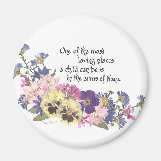 Nana Sprichwort Magnet (Vorne)