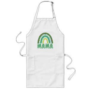 Nana St Patricks Day Irish Großmutter Rainbow Lange Schürze
