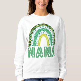 Nana St Patricks Day Irish Großmutter Rainbow Sweatshirt