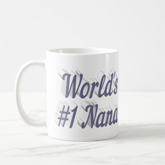 Nana-Tasse für graue Halbtextkaffee Kaffeetasse (Links)