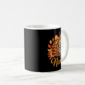 Nana Thanksgiving Leopard Pumpkin Sunflower Coquet Kaffeetasse (VorderseiteRechts)