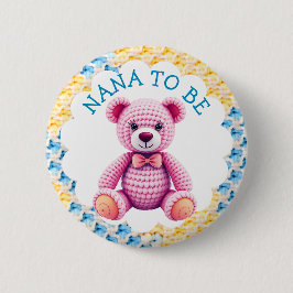 Nana to Be | Boy's Baby Shower Button