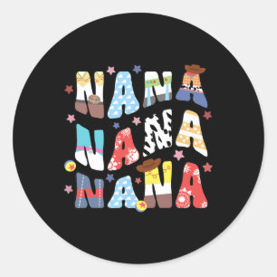 Nana Toy Funny Story Oma Opa Mütter Tag F Runder Aufkleber