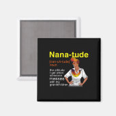 Nana-tude Definition Black Queen Funny Gift Design Magnet (Vorderseite/Rückseite)