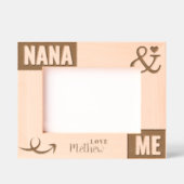 Nana und ich Foto Geschenk Geätzte Rahmen (Vorderseite)
