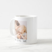 Nana und ich Minimalistisch modernes Foto Kaffeetasse (Vorderseite Links)