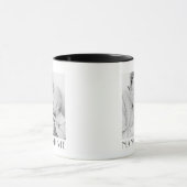 Nana und ich Minimalistisch modernes Foto Tasse (Zentrum)