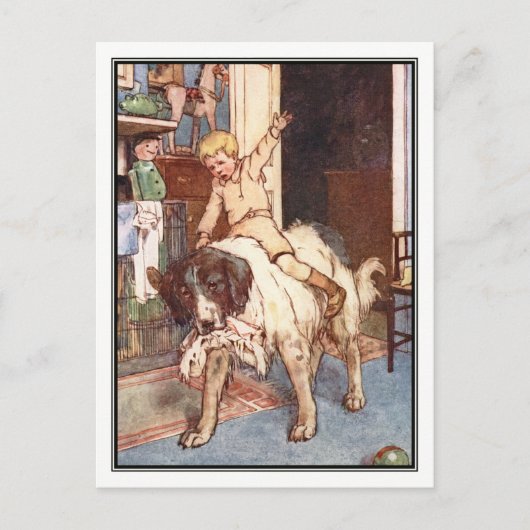 Nana und Michael Darling von Alice B. Woodward Postkarte (Vorderseite)