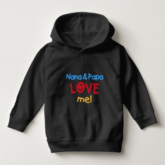 Nana und Papa Liebe Baby T-shirt (Vorderseite)