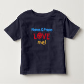 Nana und Papa Liebe Kleinkind T-shirt (Vorderseite)