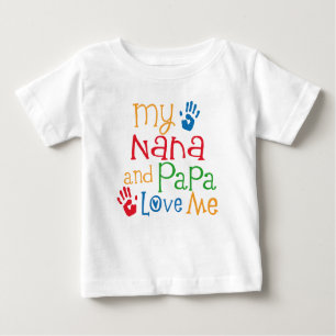 Nana und Papa Liebe Me Baby Boy Baby T-shirt