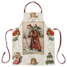 Nana Vintag Santa Claus Weihnachts-Angels Holly