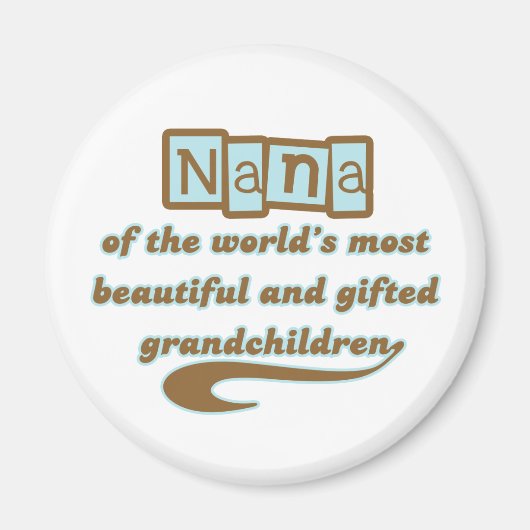 Nana von den begabten Grandkindern Magnet (Vorne)