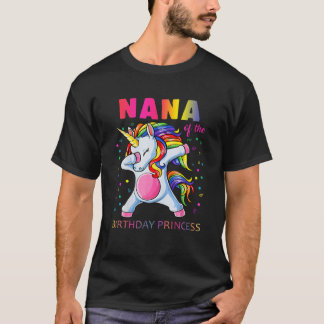 Nana von der Geburtstagsprinzessin Unicorn Girl T-Shirt