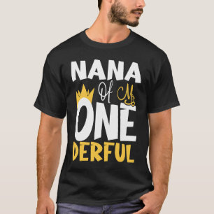 Nana von One Derful Wonderful 1. Geburtstag Party T-Shirt