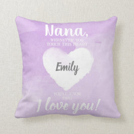 NANA wann immer Sie Touch dieses Herz lila Kissen