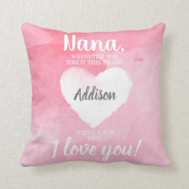 NANA wann immer Sie Touch dieses Herz-Rosa Kissen