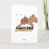 Nana-Weihnachtsverzierungskarte Feiertagskarte (Rückseite)