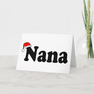 Nana-WeihnachtsWeihnachtsmannmütze Feiertagskarte