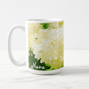 Nana White Annabelle Hydrangeas Kaffeetasse