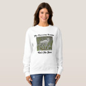 Nana White Egret Water Foto Wading Bird Sweatshirt (Vorne ganz)