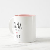 Nana Wieder 2023 Tasse,ana wieder Ankündigung Gesc Zweifarbige Tasse (Vorderseite Links)