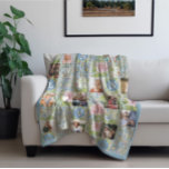 Nana Wir Liebe Sie | Blumenmuster aus Quilt 14 Fot Fleecedecke<br><div class="desc">Mit 14 eigenen Fotos auf einem wunderschönen Patchwork-Quiltmuster. "We Liebe You Nana" ist diagonal geschrieben. Kann an jeden beliebigen Namen angepasst werden. Zeigen Sie Ihre Familie oder mehrere Generationen von Fotos an. Diese Decken machen das perfekte Geschenk für Mama, Oma oder jeden Empfänger. Fügen Sie Ihre Wahl der Personalisierung für...</div>