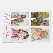 Nana Wir Liebe Sie Foto Collage Keepake   Geschirrtuch (Horizontal)