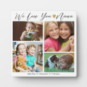 Nana Wir Liebe Sie | Großkinder 4 FotoCollage Fotoplatte (Vorderseite)
