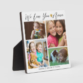 Nana Wir Liebe Sie | Großkinder 4 FotoCollage Fotoplatte (Vorderseite)