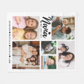 Nana Wir Liebe Sie Großkinder heißt FotoCollage Fleecedecke (Vorderseite (Horizontal))