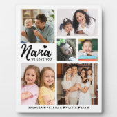 Nana Wir Liebe Sie Großkinder heißt FotoCollage Fotoplatte (Vorderseite)