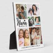 Nana Wir Liebe Sie Großkinder heißt FotoCollage Fotoplatte (Seite)