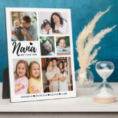 Nana Wir Liebe Sie Großkinder heißt FotoCollage Fotoplatte (Seite)