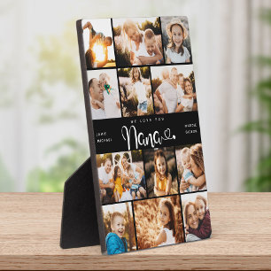 Nana Wir Liebe Sie hören DIY Moderne FotoCollage Fotoplatte