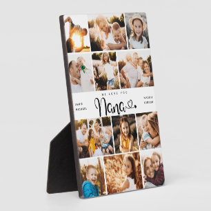 Nana Wir Liebe Sie hören DIY Moderne FotoCollage Fotoplatte